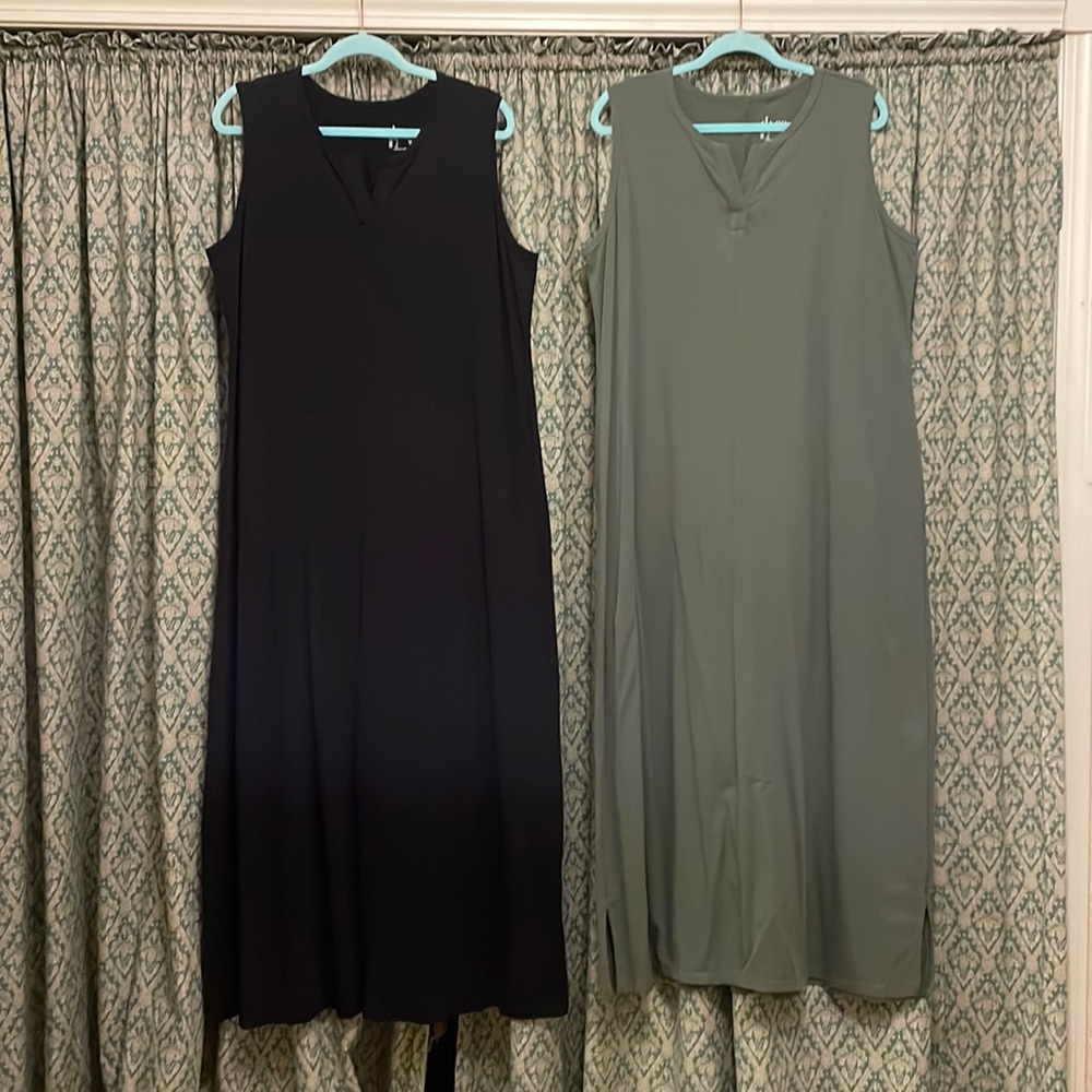 Set of two denim and co dresses Sz lg